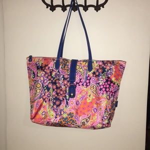 Large Flowered Shoulder Bag